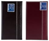 Pinnacle 204 Pocket Faux Snakeskin Photo Album, Burgundy or Black