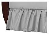 TL Care 100% Cotton Percale Crib Bed Skirt, Gray by TL Care