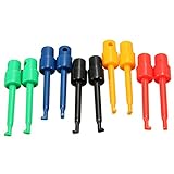 Daniu 10 Pcs Round Large Size Single Hook Clip Test Probe