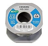 ホーザン(HOZAN) 鉛フリーハンダ 鉛フリー半田 Sn-3Ag-0.5Cu 鉛フリー半田 線径0.6mmΦ 重量100g HS-302