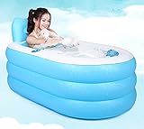 家庭の照明- インフレータブル厚い大人のチューブの折り畳み式タブ ( 色 : Blue150*88cm , サイズ さいず : Hand Pump )