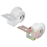 Prime-Line Products R 7147 Drawer Guide Roller Assembly, 1 in. Outside Diameter, Plastic Wheel on St