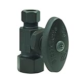 Brasscraft ocr14 X BZ呼び圧縮1 / 2 " x 3 / 8 "外径：圧縮真鍮multi-turnストレートバルブin Oil Rubbed Bronze