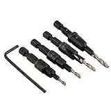Yakamoz 4PCS Countersink Drill Bit Set with Quick Change Hex Shank [並行輸入品]