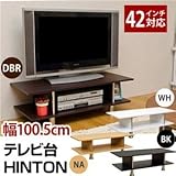 テレビ台/テレビボード(HINTON) 【幅100.5cm】 棚板付き ナチュラル【代引不可】 [並行輸入品]