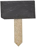 Set of 6 Adorable Mini Rectangle Slate Chalkboard Stakes - Each Measures 5.25 Wide - Perfect for Wed