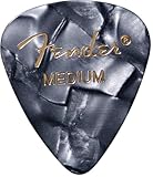Fender/Premium Celluloid 351 Shape Picks Medium Black Moto 12枚入り フェンダー ピック