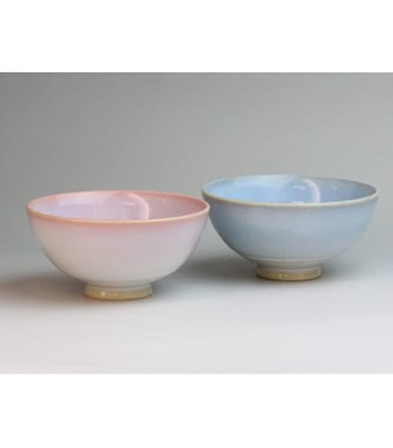 Amazon.co.jp: 萩焼 晴雲山 岡田窯 7代 岡田仙舟 御飯茶碗2個セット