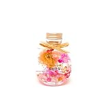 ★コロンとした瓶がキュート‼★　人気のBottYハーバリウム‼　ミニねこ瓶100ml1本（ナチュラル・ピーチ）