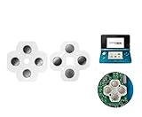 3DS / 3DS LL/NEW 3DS / NEW 3DS LL 専用 ABXY 上下左右 方向 十字 ボタン ダイヤフラム スイッチ シール ステッカー 修理 補修 交換 互換 部品 保守 パーツ (3DS 2枚)