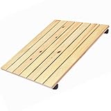 【ノーブランド品】キャスター付き すのこ 幅75cm×奥行65.5cm