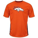 NFL Denver Broncos半袖合成ティー、2 x Tall ,オレンジ