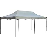 タープテント 大型 3m 6m [S-3X6] SIS テント 高さ調節 簡単設置 防水 日よけ アウトドア キャンプ BBQ イベント 運動会 出店 特大 業務用 防災 スチール 折り畳み バーベキュー (ダークグリーン)