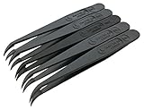 アイデアルテック プラスチックピンセット ID-707ACF (5本セット) 全長:115mm