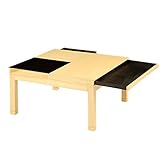 こたつ 炬燵 正方形 テーブル ローテーブル 座卓 引き出し付 高さ調節 継ぎ足 80×80 木製 ナチュラルB