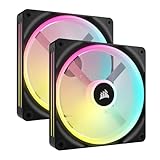 CORSAIR iCUE LINK QX140 RGB QX RGB シリーズ 140mm 磁気ドーム RGB ファン ブラック【スターターキット】CO-9051004-WW