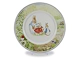 Golden Rabbit Peter Rabbit Enamelware 8 1 / 2インチSandwich子プレート