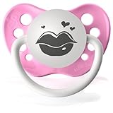Personalized Pacifiers Lovey Lips Pacifier in Pink by Ulubulu [並行輸入品]