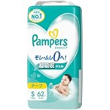 パンパース 【テープ Sサイズ】 オムツ さらさらケア (4~8kg) 62枚