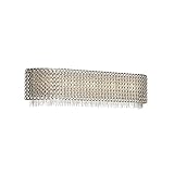 Elan 83581 elauna Vanity Bath壁照明、5ライト合計200ワット、つや消しニッケル