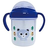 【Yummy!】ベビーマグ「ストローマグ(260ml)」【IT】くま(#9806174)サイズ：直径78×122×H117mm YUB-1201 ベビー食器 離乳食 日本製