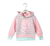 MONICA BABY BLUE キッズ パーカー MONICA skull レイヤードパーカー 90cm サイズ ライトピンク コットン 2111515002