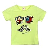 Karchi 可愛い Tシャツ　衣装　幼児　子供　　かわいい　綿　服　Tシャツトップ　　　衣装　贈り物 (110, グリーン)