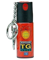 売れ筋 コンパクト 防犯スプレー TG-2508 【 護身用 】 ＆ 防犯エコホイッスル（白色） 1個 セット