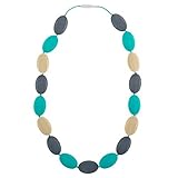 Chew-Choos - 'Pat-a-Cake' Silicone Teething Necklace - Modern Chic Baby Teether (Oceana) by Chew-Cho