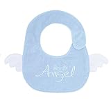 日本製（AngelDEPT.）　サイド止めエンジェルビブ・ブルー　スタイ ・ビブ・よだれかけ　今治タオル