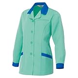 秋冬物 AITOZ アイトス  レディース長袖スモック AZ-6366  024エメラルドグリーン LL