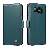 シャープ AQUOS Sense8(SH-54D/SHG11/SH-M26)ケース 手帳型 シャープセンス8ケース sh-54dケース shg11ケース sense8スマホケース アクオスセンス8ケース 肌感レザー 携帯カバー 軽量 サイドマグネットスタンド機能【AQUOS Sense8 SH-54D/SHG11/SH-M26】レトログリーン