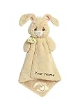 Aurora Personalized Precious Moments Baby Floppy Bunny luvster Plush Blanket with Heart for Baby Boy