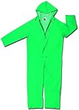 MCR Safety 2981X2 Dominator PVC/Polyester Coverall with Attached Drawstring Hood Green 2X-Large [並行輸