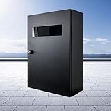 EV・PHEV電気自動車用 充電ケーブル コンセント 収納ボックス ブレーカー ボックス 充電ケーブルオーガナイザーケース 電気自動車充電ステーションボックス 電気自動車充電器ホルダー ev boxタイプ コンセント ev充電器 ホルダー evケーブルケースドア右開き 電源ボックス 配電ボックス メカニカルロック 通気穴 充電保護 盗難防止 屋内外兼用(ブラック, 50*30*20cm)