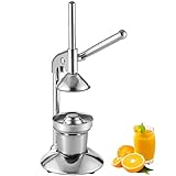 HCTOOL 手動ジューサー しぼり器 レモン絞り器 フルーツ絞り器 小さい レ ハンドジューサー オレンジ レモン 葡萄絞り器 業務用 (165×165×H425mm)