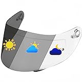 Wayocfei agv K1 シールド PHOTOCHROMIC(フォトクロミック)【適合：K1 S/K3 SV/K5 S/K5】ヘルメット・バイザー 紫外線 吸収 バイク用 ヘルメットアフターマーケット交換 (調光シールド)