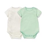 フライス 半袖 ボディスーツ ２枚 セット ミントセット サイズ：70