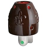 Westinghouse Night Light Fragrance Warmer、Fleur De Lisセラミック、1ピースプロモーションバニラ香りつきDisc