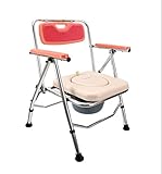 ココデー椅子、折りたたみ可能な厚い鋼管ステンレススチールバスルーム老人トイレチェア