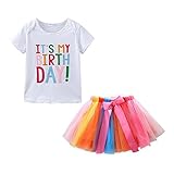 LittleSpring ベビー 半袖 Ｔシャツ チュチュスカート セット お誕生日プレゼント トップス チュールスカート セットアップ 子供用 女の子 80