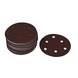 uxcell サンディングディスク サンドペーパー　1500 グリット　125mm直径　6穴　ラウンドシェイプ　50枚入り