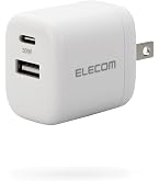 Amazon | エレコム 充電器 20W 2ポート Type-C USB-A USB PD対応