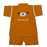リラックマ Rilakkuma 甚平 綿素材半袖 じんべい 夏物 rkm-07 95cm リラックマ