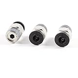 uxcell　クイック継手　1/8" PT オス スレット 4mm プッシュ　ジョイント 空気圧 コネクタ クイック継手　3 個入り