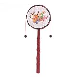 Chone Kids Cartoon Hand Bell – ABS Chinese Traditional RattleドラムスピンToy for Baby
