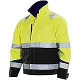 JOBMAN Workwear Men's High Visibility Service Jacket Yellow/Black XX-Large [並行輸入品]