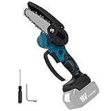 sozaka 充電式 チェーンソー 自動給油 18V ブラシレスモーター搭載 マキタ 18V バッテリー 互換対応 充電式ミニチェーンソー 4インチ チェーンバー 本体のみ 【バッテリー・充電器別売】 2年間メーカー保証