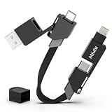 Mtutu マルチケーブル 6in1 Type C ケーブル PD100W/5A 超急速充電 ランニング PD27W/3A QC18W USB A 内蔵USB-micro 480Mbpsデータ転送 マルチ充電ケーブル 1本6役 日本語説明書 (ブラック)