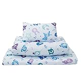 お昼寝布団セット 7点セット ABC柄 OHF-08・ブルー